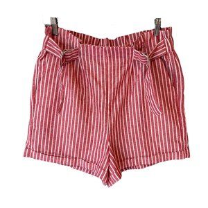 Ci Sono women’s red stripped shorts size large.